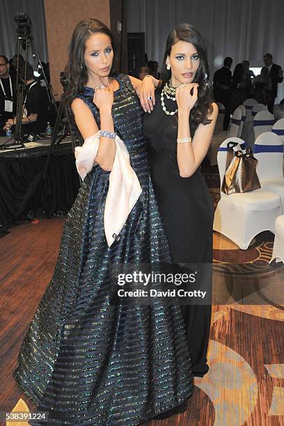 Coco Hunter and Nina Mansker attend 2017 Le Vian Red Carpet Revue at Lagoon Ballroom at the Mandalay Bay Resort and Casino on June 5, 2016 in Las...