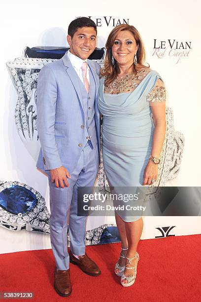 Ryan LeVian and Elizabeth LeVian attend 2017 Le Vian Red Carpet Revue at Lagoon Ballroom at the Mandalay Bay Resort and Casino on June 5, 2016 in Las...