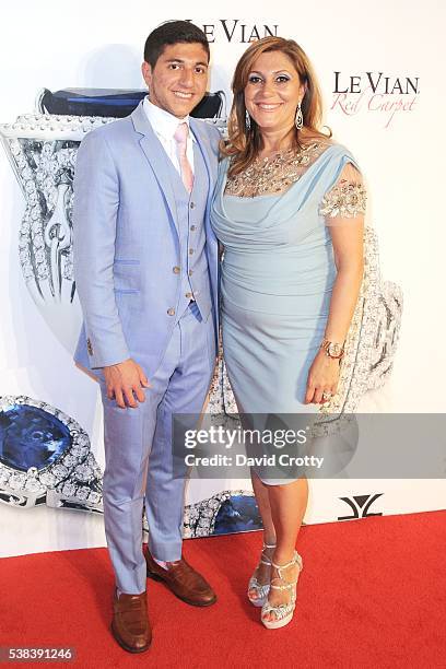 Ryan LeVian and Elizabeth LeVian attend 2017 Le Vian Red Carpet Revue at Lagoon Ballroom at the Mandalay Bay Resort and Casino on June 5, 2016 in Las...