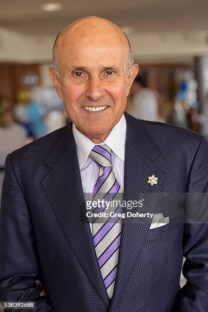 Retired Los Angeles County Sheriff Lee Baca attends The Thalians Presidents Club Anchors Away Brunch at the California Yacht Club on June 5, 2016 in...