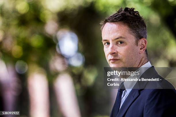 Director Nicolas Winding Refn attend the photocall of movie "The Neon Demon" on June 6, 2016 in Rome, Italy..