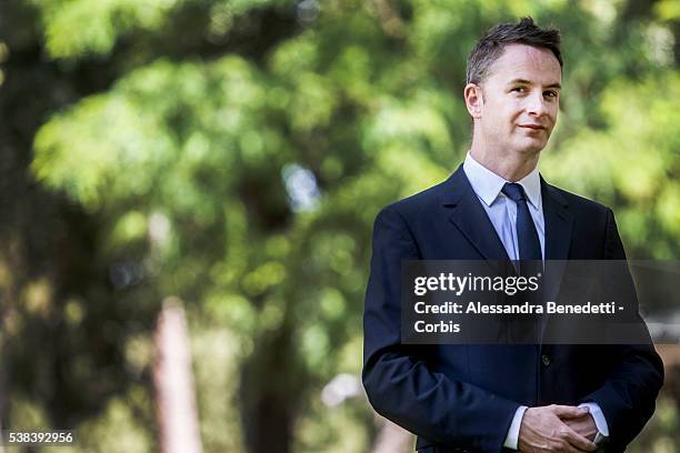Director Nicolas Winding Refn attend the photocall of movie "The Neon Demon" on June 6, 2016 in Rome, Italy..