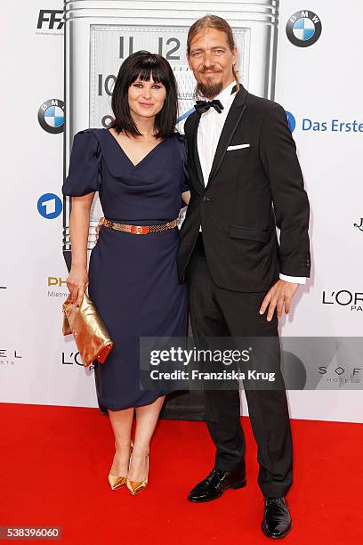 Anna Fischer and her boyfriend Leonard Andreae during the Lola German Film Award 2016 on May 27, 2016 in Berlin, Germany.