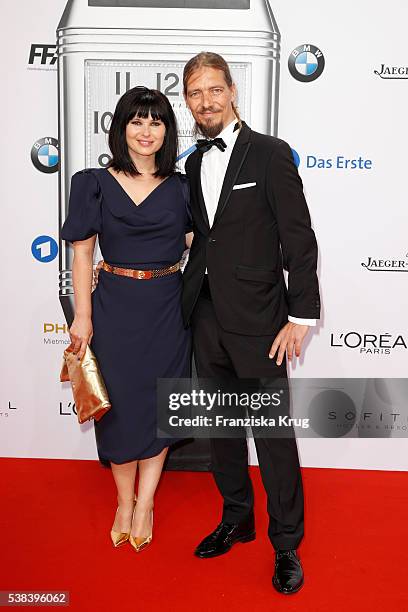 Anna Fischer and her boyfriend Leonard Andreae during the Lola German Film Award 2016 on May 27, 2016 in Berlin, Germany.