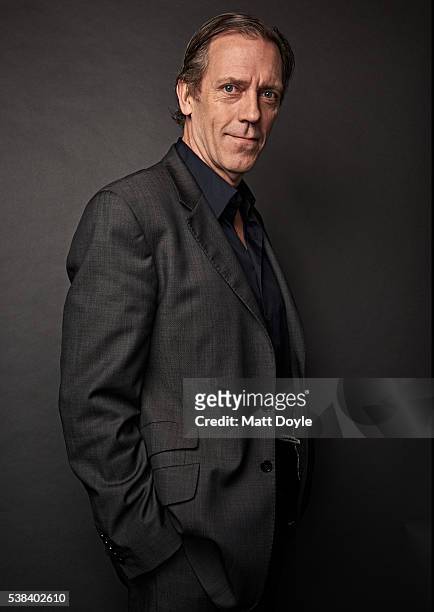 Actor Hugh Laurie is photographed at the Hulu UpFront for TV Guide Magazine on May 4, 2016 in New York City.