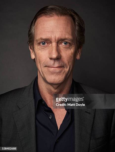 Actor Hugh Laurie is photographed at the Hulu UpFront for TV Guide Magazine on May 4, 2016 in New York City.
