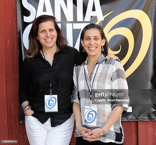 Filmmakers Jennifer Brooke and Beatrice Alda appear for their film Legs: A Big Issue in a Small Town at the Santa Cruz Film Festival on June 5, 2016...