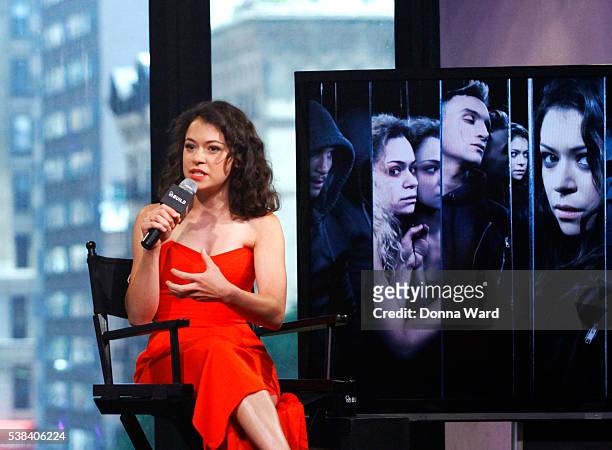 Tatiana Maslany appears to promote "Orphan Black" during the AOL BUILD Series at AOL Studios In New York on June 6, 2016 in New York City.