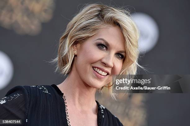 Actress Jenna Elfman arrives at the premiere of Disney's 'Alice Through The Looking Glass' at the El Capitan Theatre on May 23, 2016 in Hollywood,...