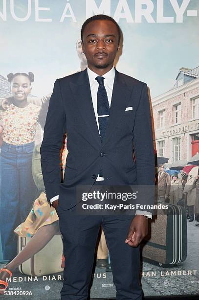 Marc Zinga attends the "Bienvenue A Marly Gomont" Paris Premiere at the UGC Cine Cite Bercy on June 6, 2016 in Paris, France.