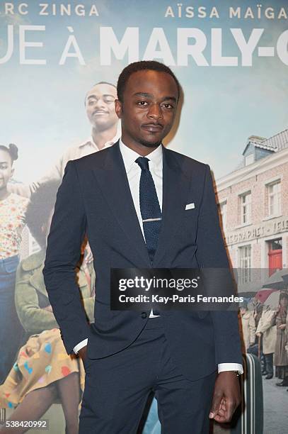 Marc Zinga attends the "Bienvenue A Marly Gomont" Paris Premiere at the UGC Cine Cite Bercy on June 6, 2016 in Paris, France.