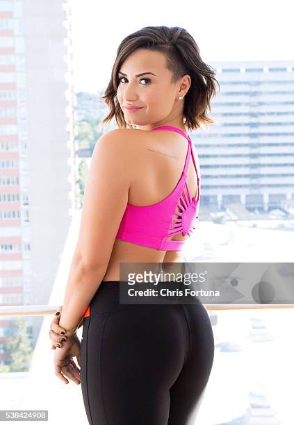 Singer Demi Lovato is photographed for Fitness Magazine on September 22, 2014 in Kansas City, Kansas.