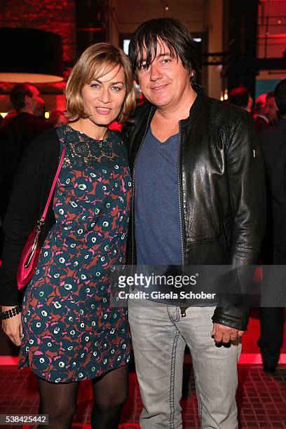 Gesine Cukrowski and her husband Michael Helfrich during the New Faces Award Film 2016 at ewerk on May 26, 2016 in Berlin, Germany.