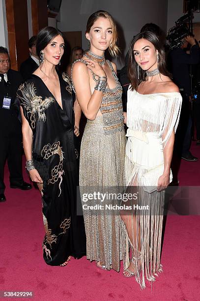 Jodie Snyder Morel, Sofia Sanchez de Betak, and Danielle Morel attend the 2016 CFDA Fashion Awards at the Hammerstein Ballroom on June 6, 2016 in New...