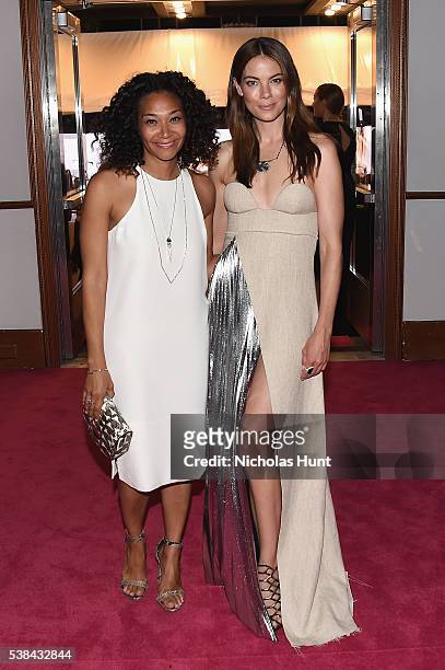 Designer Monique Pean and actress Michelle Monaghan attend the 2016 CFDA Fashion Awards at the Hammerstein Ballroom on June 6, 2016 in New York City.