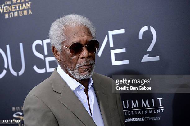 Actor Morgan Freeman attends the "Now You See Me 2" World Premiere at AMC Loews Lincoln Square 13 theater on June 6, 2016 in New York City.