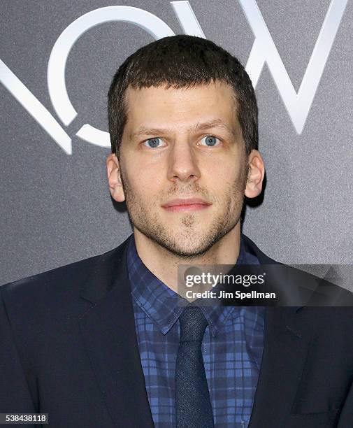 Actor Jesse Eisenberg attends the "Now You See Me 2" world premiere at AMC Loews Lincoln Square 13 theater on June 6, 2016 in New York City.