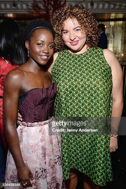 Actress Lupita Nyong'o and theatre director Liesl Tommy attend the Tony Honors Cocktail Party presenting the 2016 Tony Honors For Excellence In The...