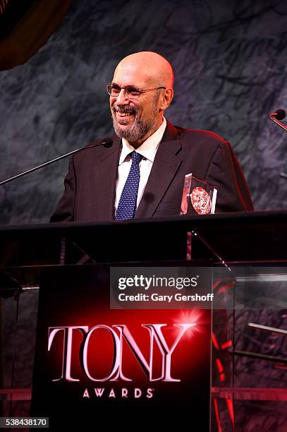 Theatre Lawyer Seth Gelblum recieves an award onstage during the Tony Honors Cocktail Party presenting the 2016 Tony Honors For Excellence In The...