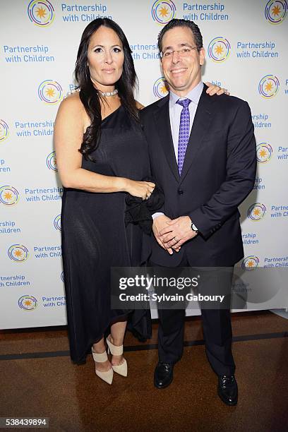 Dr. Kelly Posner Gerstenhaber and David Gerstenhaber attend the Partnership with Children's Spring Gala 2016 at 583 Park Avenue on June 6, 2016 in...