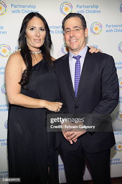 Dr. Kelly Posner Gerstenhaber and David Gerstenhaber attend the Partnership with Children's Spring Gala 2016 at 583 Park Avenue on June 6, 2016 in...