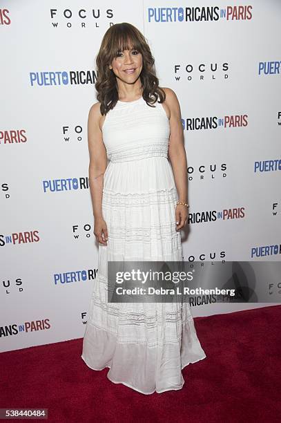 Actress Rosie Perez attends the New York Screening of "Puerto Ricans In Paris" at Landmark's Sunshine Cinema on June 6, 2016 in New York City.