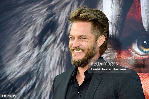 Actor Travis Fimmel attends the premiere of Universal Pictures' "Warcraft at TCL Chinese Theatre IMAX on June 6, 2016 in Hollywood, California.