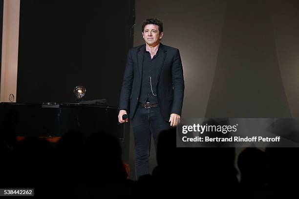 Singer Patrick Bruel performs at Theatre Du Chatelet on June 6, 2016 in Paris, France.