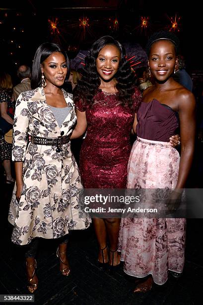 Pascale Armand, Saycon Sengbloh and Lupita Nyong'o attend the Tony Honors Cocktail Party presenting the 2016 Tony Honors For Excellence In The...