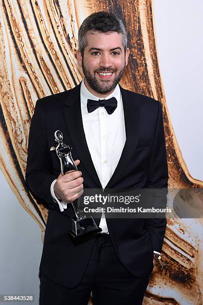 Swarovski Award for Womenswear winner Brandon Maxwell attends the 2016 CFDA Fashion Awards at the Hammerstein Ballroom on June 6, 2016 in New York...