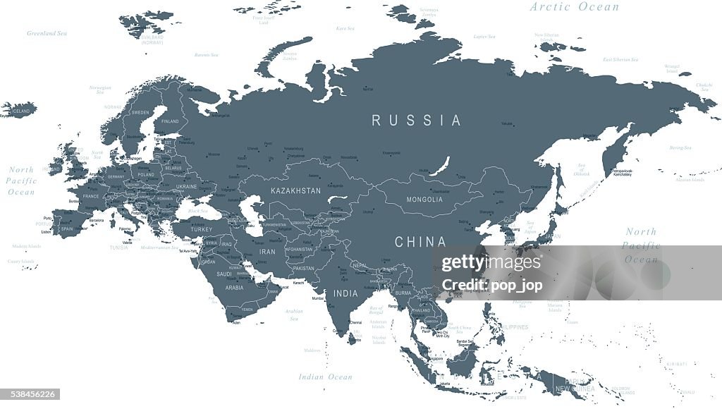 ユーラシア大陸マップ ストックイラストレーション Getty Images ユーラシア大陸マップ ストックイラストレーション Getty Images