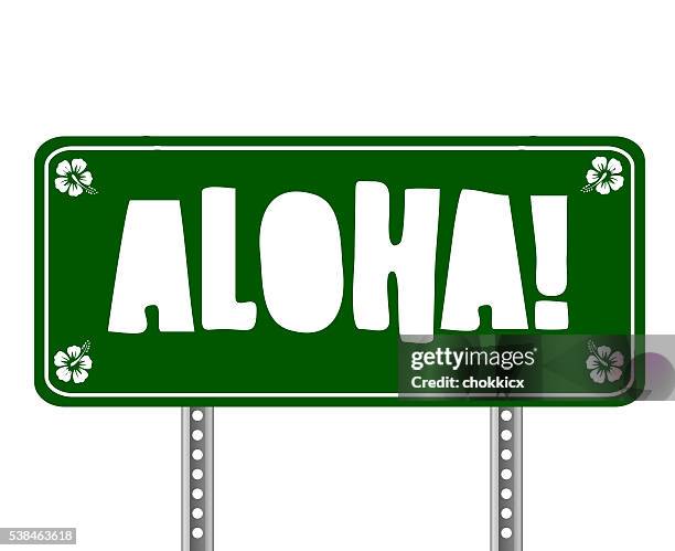 aloha! - aloha stock-grafiken, -clipart, -cartoons und -symbole