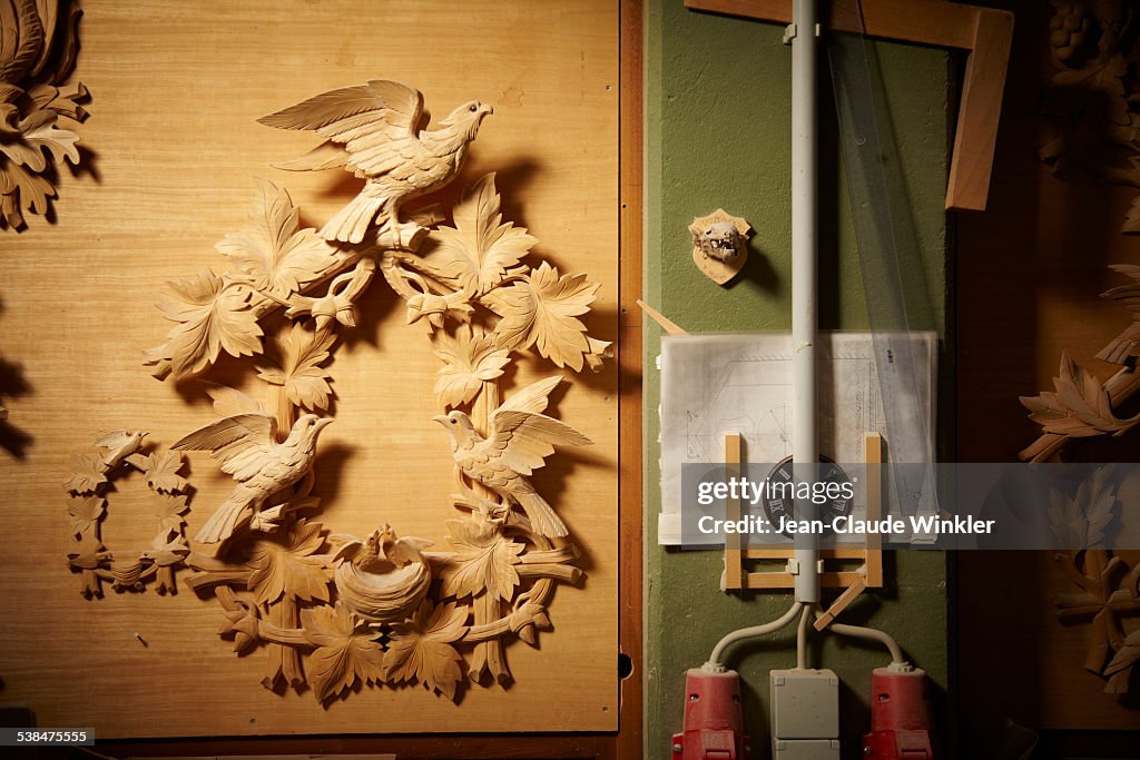 German cuckoo clock traditionally made in Triberg