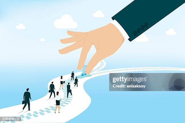 leadership - alternative path stock illustrations