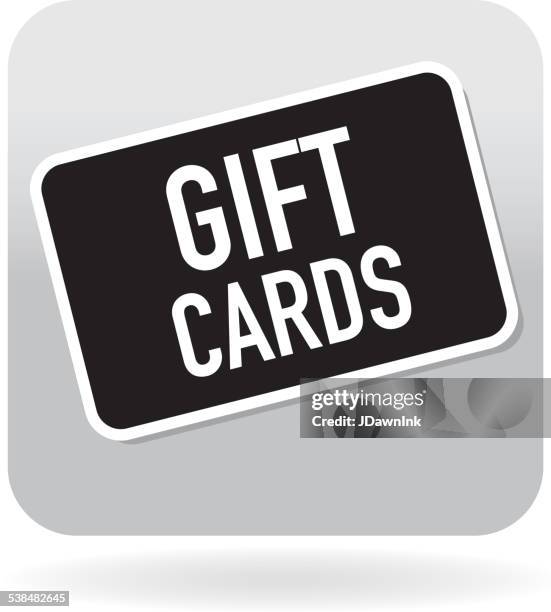 gift card icon on an angle - generic location stock illustrations