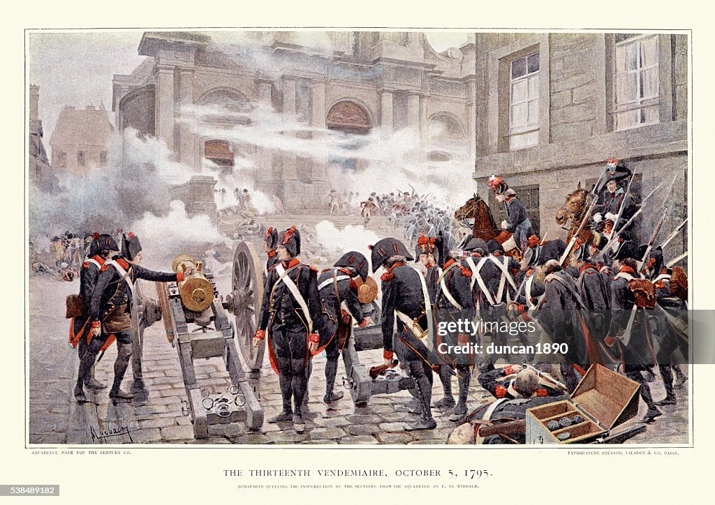 Le 13 vendémiaire, 1795, Bonaparte réprimer l " insurrection