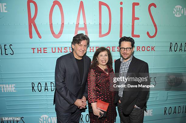 Executive producer/director Cameron Crowe, executive producer Winnie Holzman and executive producer J.J. Abramsattend the premiere for Showtime's...