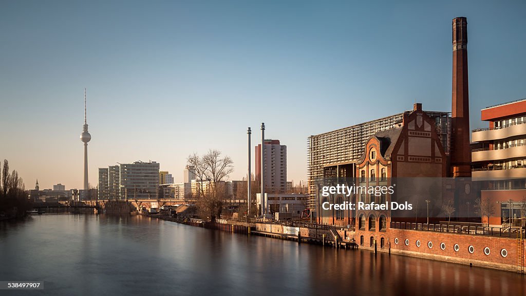 Berlin, Fernsehturm, River Spree, Cityscape