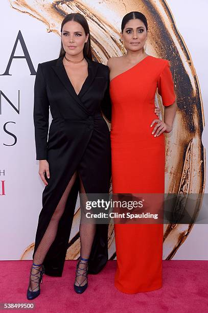 Ashley Graham and Rachel Roy attend the 2016 CFDA Fashion Awards at the Hammerstein Ballroom on June 6, 2016 in New York City.