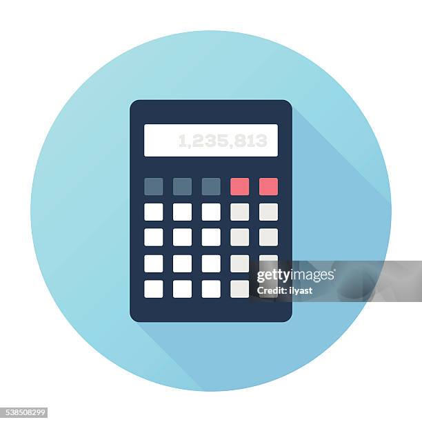 ilustrações de stock, clip art, desenhos animados e ícones de a contabilidade - calculadora