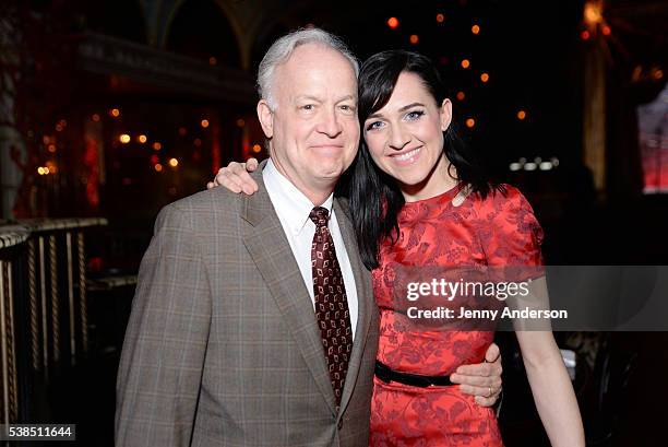 Actors Reed Birney and Lena Hall attend the Tony Honors Cocktail Party presenting the 2016 Tony Honors For Excellence In The Theatre and honoring the...