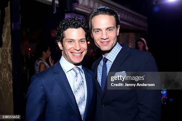 Actor Thomas Kail and theater producer Jordan Roth attend the Tony Honors Cocktail Party presenting the 2016 Tony Honors For Excellence In The...