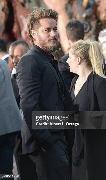 Actor Travis Fimmel arrives for the Premiere Of Universal Pictures' "Warcraft" held at TCL Chinese Theatre IMAX on June 6, 2016 in Hollywood,...