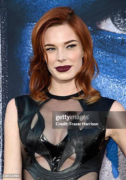 Actress Chloe Dykstra attends the premiere of Universal Pictures' 'Warcraft at TCL Chinese Theatre IMAX on June 6, 2016 at TCL Chinese Theatre IMAX...