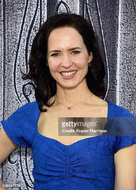Actress Anna Galvin attends the premiere of Universal Pictures' 'Warcraft at TCL Chinese Theatre IMAX on June 6, 2016 at TCL Chinese Theatre IMAX on...