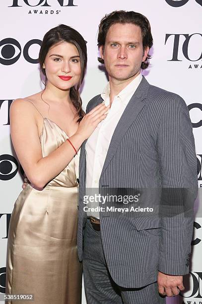 Actors Phillipa Soo and Steven Pasquale attend the 2016 Tony Honors Cocktail Party at The Diamond Horseshoe on June 6, 2016 in New York City.