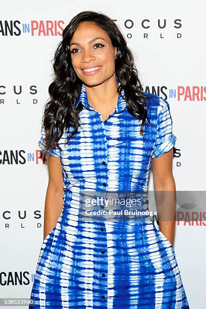 Rosario Dawson attends New York Special Red Carpet Screening of Focus World's PUERTO RICANS IN PARIS at Landmark Sunshine on June 6, 2016 in New York...
