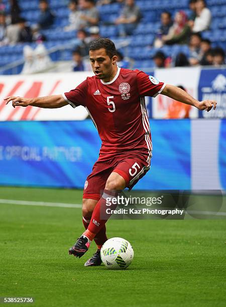 Bozhidar Chorbadjiiski of Bulgaria in action during the international friendly match between Denmark and Bulgaria at the Suita City Football Stadium...