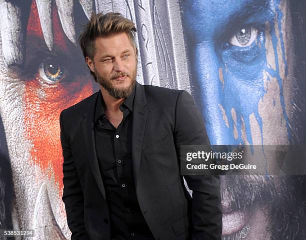 Actor Travis Fimmel arrives at the premiere of Universal Pictures' "Warcraft" at TCL Chinese Theatre IMAX on June 6, 2016 in Hollywood, California.