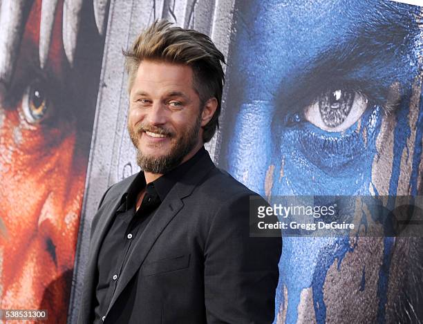 Actor Travis Fimmel arrives at the premiere of Universal Pictures' "Warcraft" at TCL Chinese Theatre IMAX on June 6, 2016 in Hollywood, California.